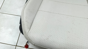 Passenger seat VW Tiguan 18- without airbag, mechanical, leather, gray, heated, for dry cleaning, scratches on the lining