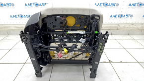 Passenger seat VW Tiguan 18- without airbag, mechanical, leather, gray, heated, for dry cleaning, scratches on the lining