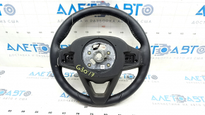 Naked steering wheel BMW 5 G30 17-22 leather black, Sport with heating, under petals, scratches