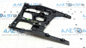 Center console trim BMW 5 G30 17-23 black gloss, wood, scratches