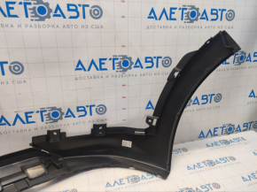 Front bumper lip Hyundai Tucson 16-18 structure dark gray under OEM trim pressed, cracked