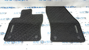 Set of floor mats for 7 seats VW Tiguan 18- rubber black