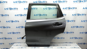 Door assembly rear left Nissan Rogue 14-20 graphite KAD, bumps on molding