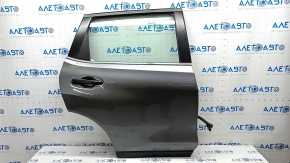 Door assembly rear right Nissan Rogue 14-20 graphite KAD, dent on molding