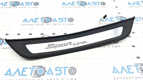 Door sill trim outer rear left BMW 5 G30 17-23 Sport Line, with illumination, bumpers