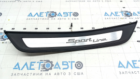 Door sill trim outer rear right BMW 5 G30 17-23 Sport Line, with illumination