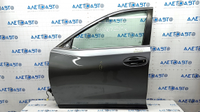 Door assembly front left Nissan Rogue 14-20 graphite KAD, bump, dent