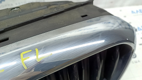 Radiator grill assembly BMW 5 G30 17-20 with radiator deflector blinds, with motor, under camera, chrome, sand