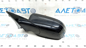 Left side mirror BMW 5 G30 17-23 9 pins, BSM, heated, turn signal, auto-dimming, camera, black, scuffed