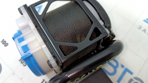 Passenger seat belt with tensioner Nissan Rogue 14-20 black, dry cleanable