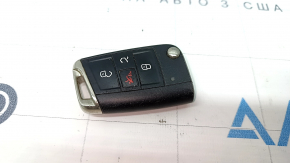 Key VW Tiguan 18- keyless 4 buttons, scratches