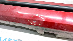 Left threshold Lincoln MKZ 13-20 red with seals, scratches, tears, dented, broken guide
