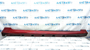 Right threshold Lincoln MKZ 13-20 red with seals, broken fastening, dented, scratches
