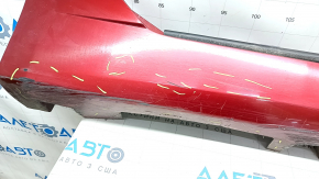 Right threshold Lincoln MKZ 13-20 red with seals, broken fastening, dented, scratches