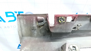 Right threshold Lincoln MKZ 13-20 red with seals, broken fastening, dented, scratches