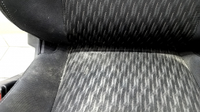 Driver's seat Nissan Rogue 14-20 without airbag, mechanical, black cloth, dry-cleanable, scratch on lining