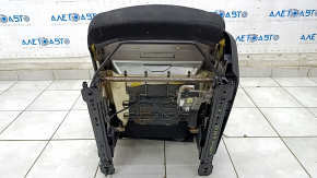 Driver's seat Nissan Rogue 14-20 without airbag, mechanical, black cloth, dry-cleanable, scratch on lining