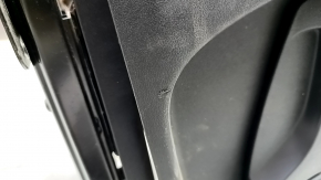 Driver's seat Nissan Rogue 14-20 without airbag, mechanical, black cloth, dry-cleanable, scratch on lining