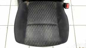 Passenger seat Nissan Rogue 14-20 without airbag, mechanical, black cloth, dry cleanable