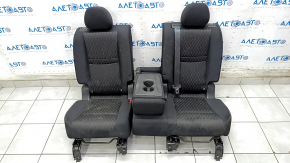 Rear row of seats 2nd row Nissan Rogue 14-20 cloth black, dry cleanable