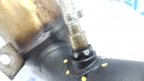 Intake pipe with catalytic converters VW Tiguan 18- fwd with bracket, with lambda probe, edges torn off, rusty, mesh torn off