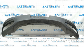 Rear bumper bare Lincoln MKZ 13-16 lower part, structure, cracks, broken mount