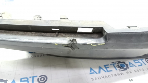 Rear bumper bare Lincoln MKZ 13-16 lower part, structure, cracks, broken mount