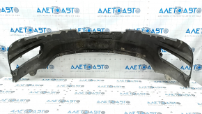 Rear bumper bare Lincoln MKZ 13-16 lower part, structure, cracks, broken mount