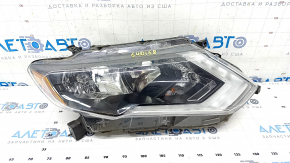 Headlight front right Nissan Rogue 17- bare halogen, sand