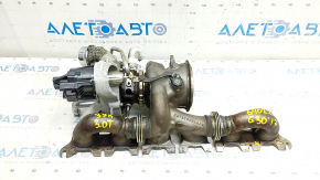 Turbocharger complete with manifold BMW 5 G30 18-20 3.0T, 39k, with tubes
