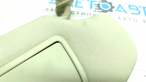 Right visor Lincoln MKZ 13-16 beige, for backlight, without hook, for dry cleaning