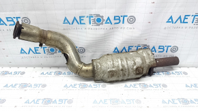 Exhaust line middle part with catalytic converter Nissan Rogue 14-20 rusty, with flange