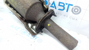 Exhaust line middle part with catalytic converter Nissan Rogue 14-20 rusty, with flange