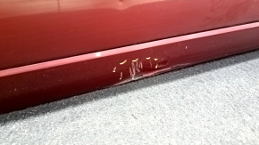Door assembly rear right Lincoln MKZ 13-20 keyless, red RR, bumps, scratches on the overlay