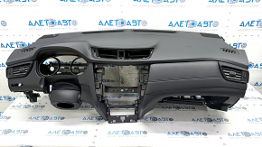 Torpedo front panel with AIRBAG Nissan Rogue 14-20 black
