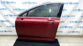 Door assembly front left Lincoln MKZ 13-20 keyless, red RR, overlay with code, butt