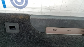 Trunk floor in front of Nissan Rogue 14-20 black under 2 rows, scratches on handle