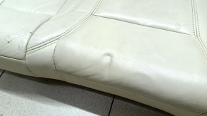 Rear row of seats 2 row Lincoln MKZ 13-16 heated, beige leather, bumps and dents on leather, needs cleaning