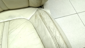 Driver's seat Lincoln MKZ 13-16 without airbag, electric, heated, beige leather, worn leather, for cleaning