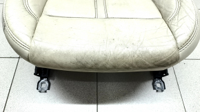 Driver's seat Lincoln MKZ 13-16 without airbag, electric, heated, beige leather, worn leather, for cleaning