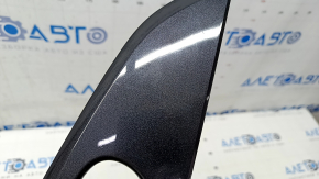 Door trim panel (cards) front left Nissan Rogue 14-20 graphite, broken guide, scratches
