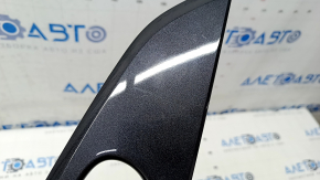 Door trim panel (cards) front left Nissan Rogue 14-20 graphite, broken guide, scratches