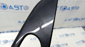 Door trim panel (cards) front left Nissan Rogue 14-20 graphite, broken guide, scratches