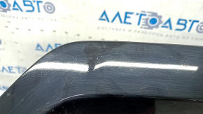 Front bumper upper molding Nissan Rogue 17 - black gloss, sand, cracks in fasteners