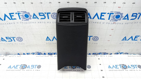 Rear center console trim with air duct deflector Nissan Rogue 14-20 black