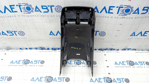 Rear center console trim with air duct deflector Nissan Rogue 14-20 black