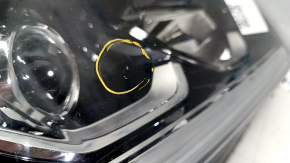 Headlight front right bare Honda Accord 16-17 rest, halogen under DRL, for polishing, sand