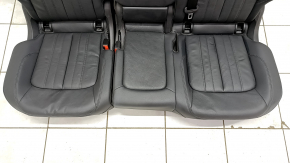 Rear row of seats 2nd row Audi Q5 80A 18- leather, black, torn, scratches on plastic