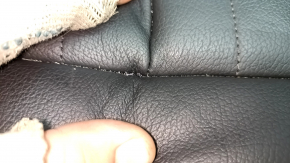 Rear row of seats 2nd row Audi Q5 80A 18- leather, black, torn, scratches on plastic