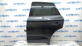 Door assembly rear left Audi Q5 80A 18- keyless, graphite LX7L, bump, dent, scratches on glass